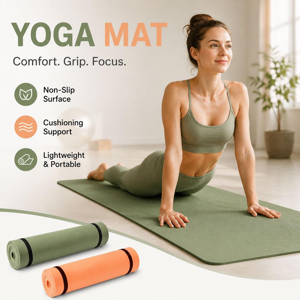 Sports Equipment Supplies - 180x50cm Yoga Mats Anti-slip Sport Fitness