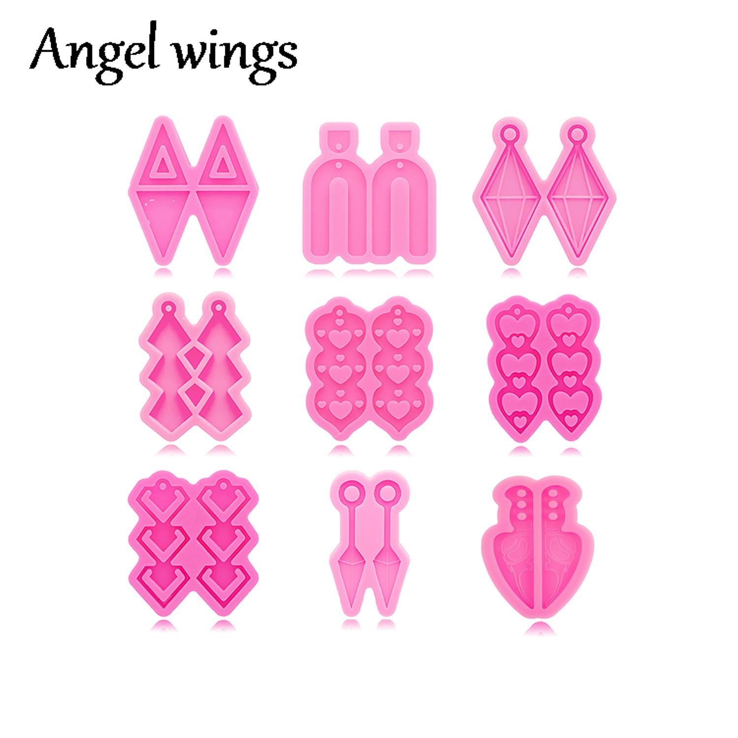 Horseshoe Game Set - DY1075 Glossy Horseshoe/Heart/Kunai Knife Earrings Silicone