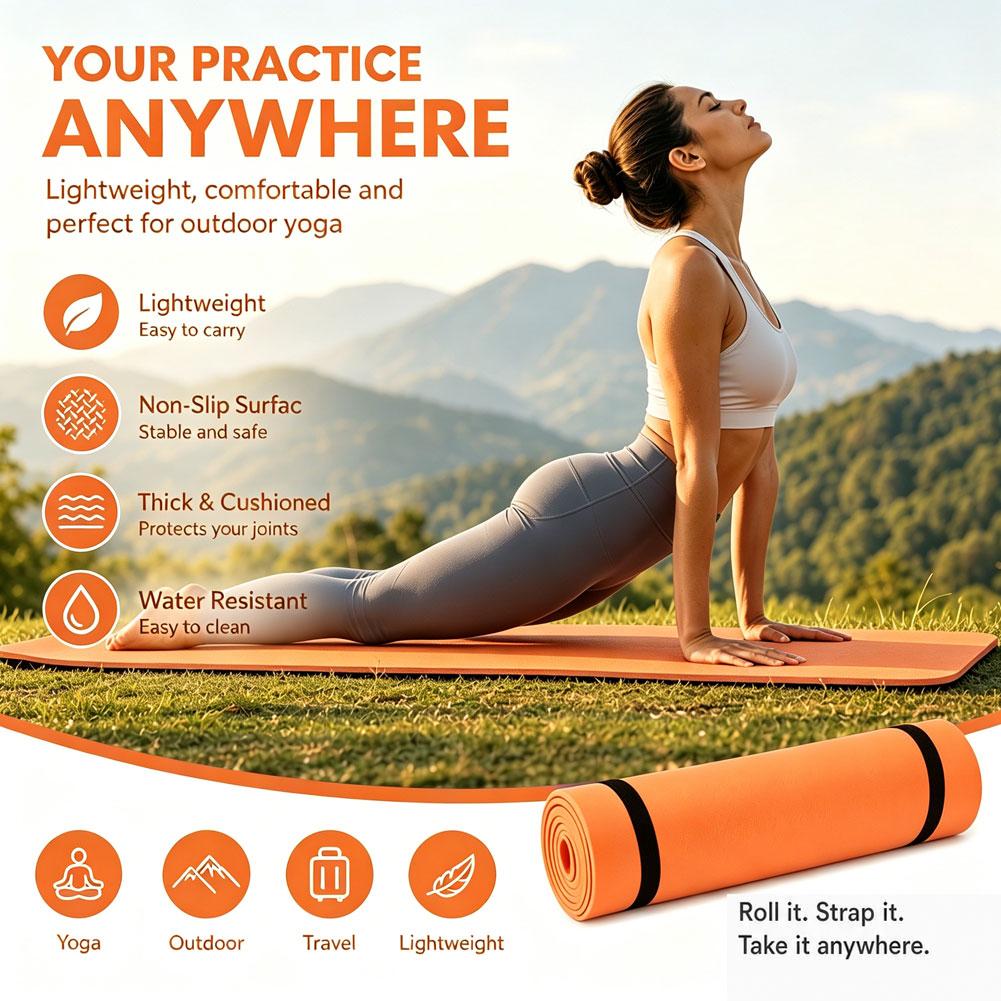 180x50cm Yoga Mats Anti-slip S - Sports Equipment Supplies 评论和价格