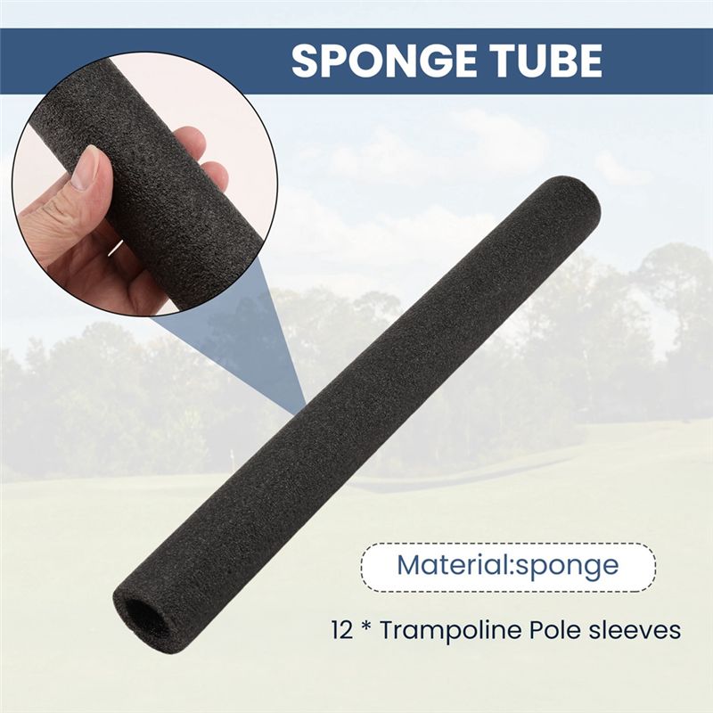6Pcs 35.4In Trampoline Pole Fo - Trampoline Spring Cover 评论和价格