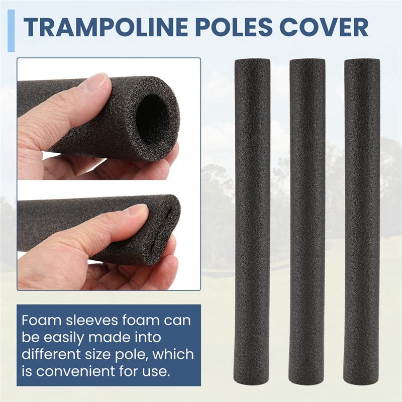 6Pcs 35.4In Trampoline Pole Fo - Trampoline Spring Cover 评论和价格