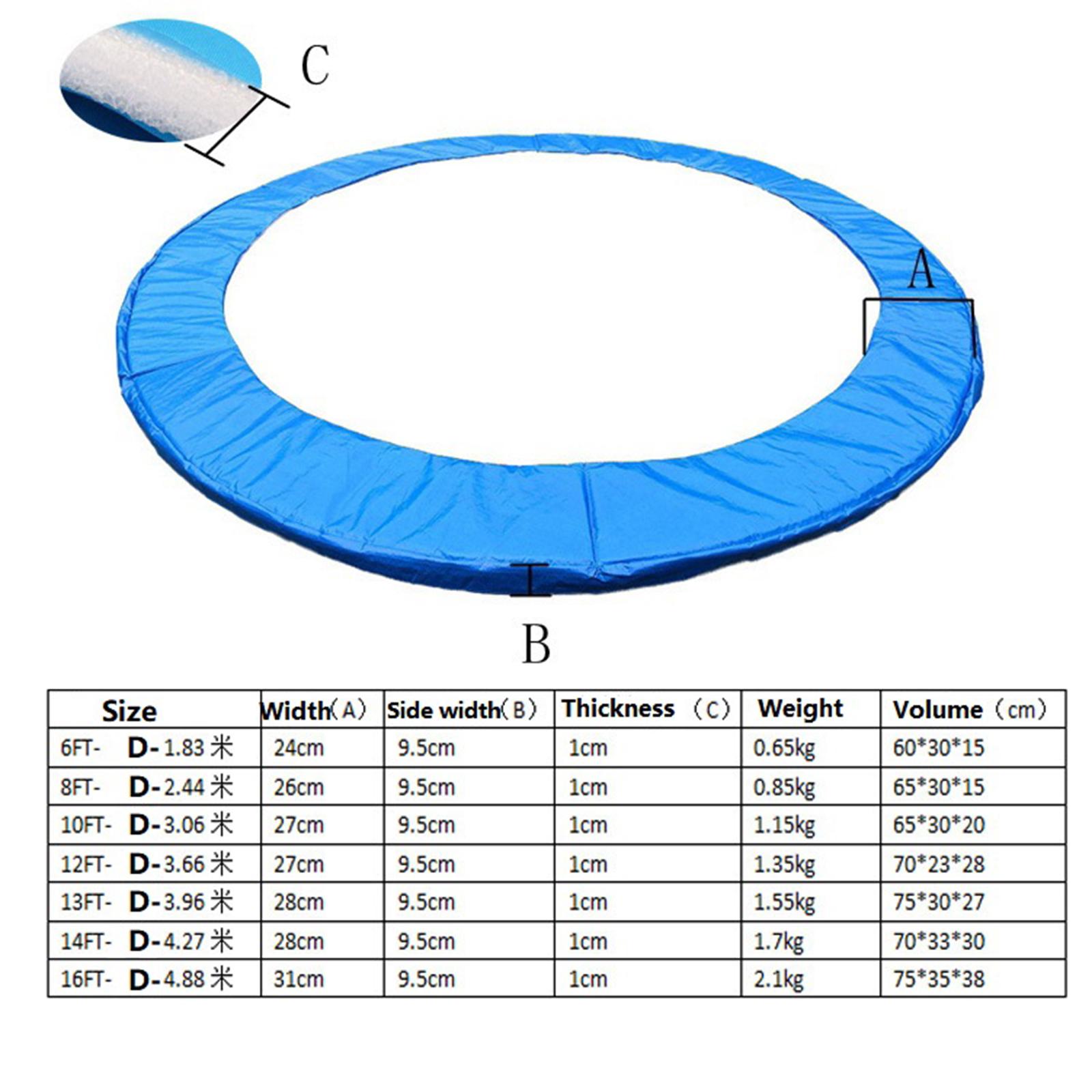 Jumping Bed Cover Waterproof S - Trampoline Spring Cover 评论和价格