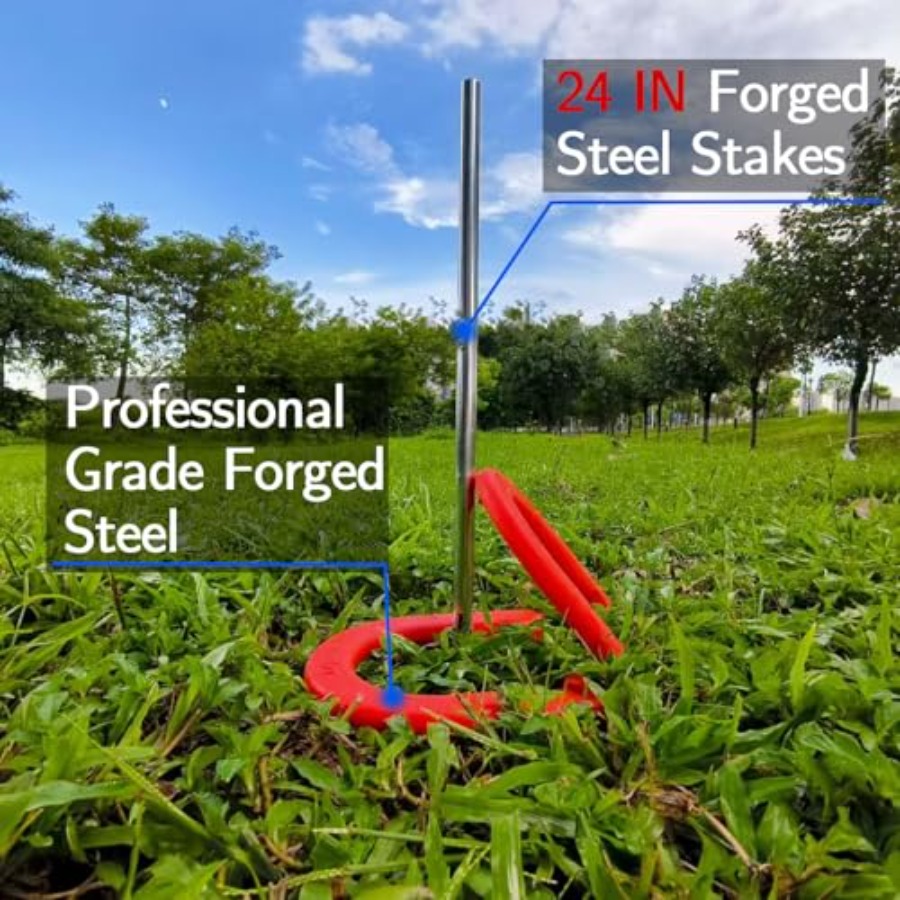 Backyard and beach outdoor gam - Horseshoe Game Set 评论和价格