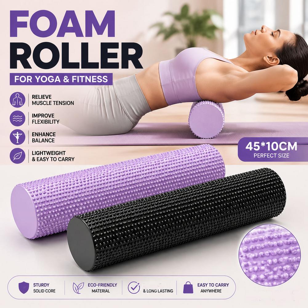 Yoga Foam Roller EVA High Dens - Sports Equipment Supplies 评论和价格