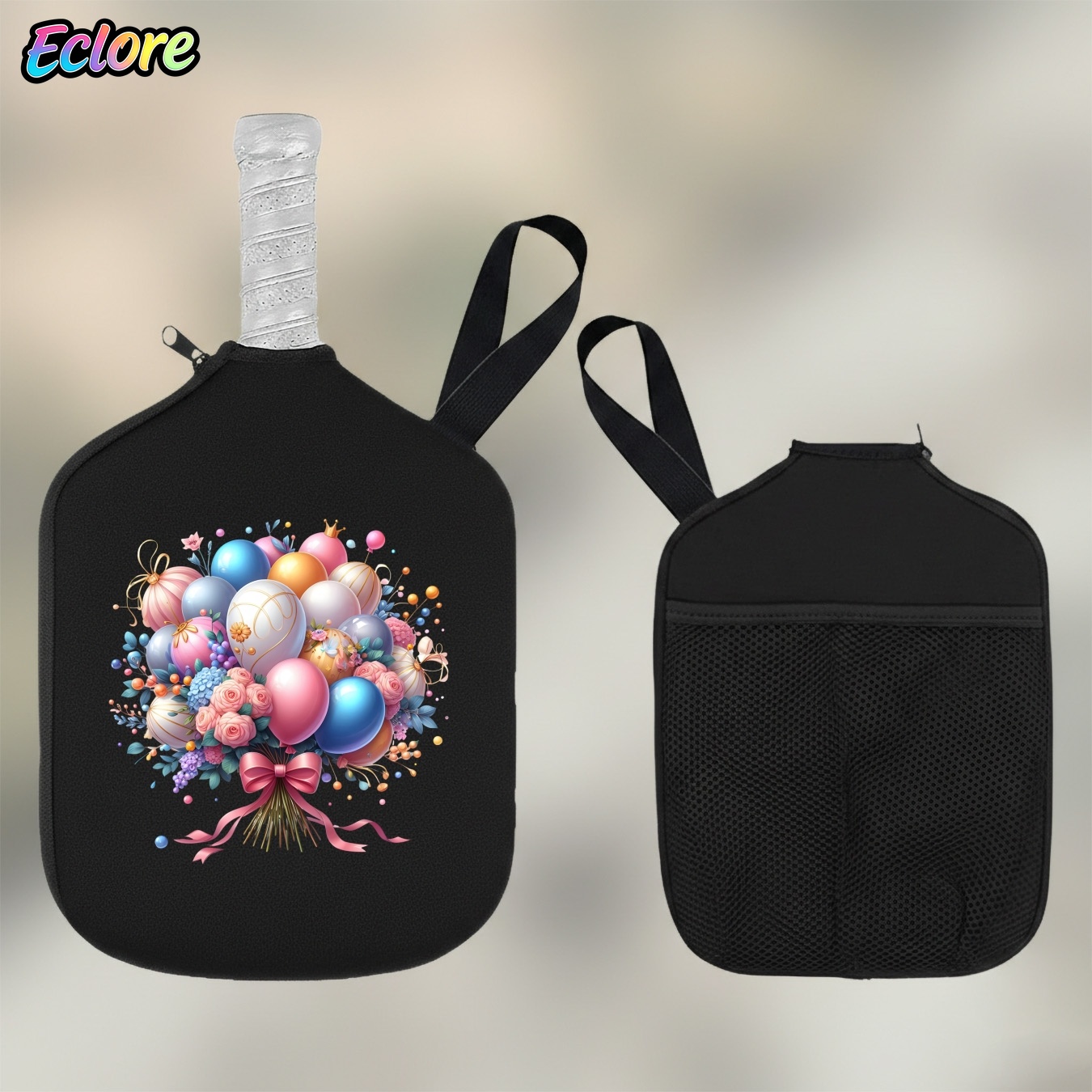 Colorful Flower Balloon Bouque - Pickleball Paddle 评论和价格