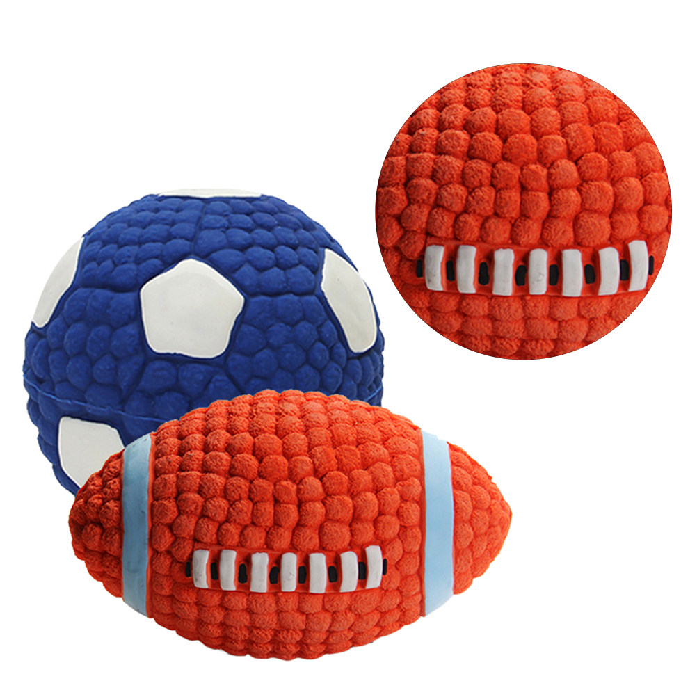 2Pcs Sound Chew Ball Set for P - Rugby Training Ball 评论和价格