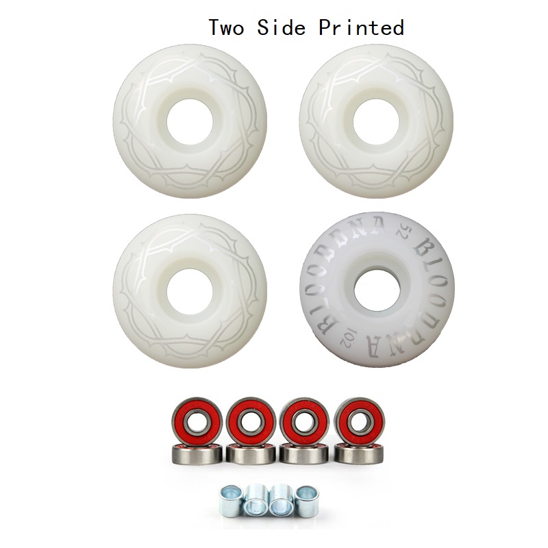 4Pcs Skateboard Wheels With be - Skateboard Complete Deck 评论和价格